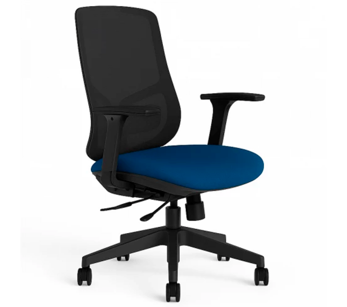 Офисное кресло KANO Y2 MB (EY262.SW) Black + Dark Blue Seat (W-DB 01&BP-MP08)