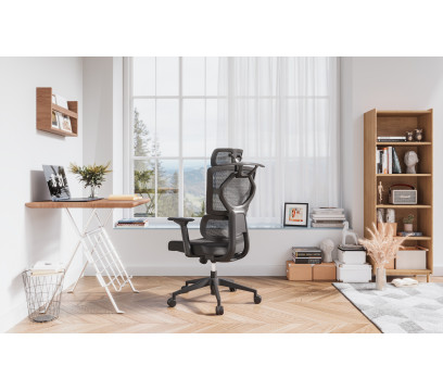 Офисное кресло ERGO Dellucci HB Black 