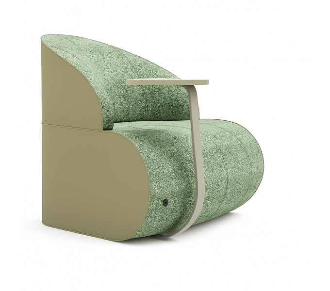 Диван одноместный KANO (SNS20.1B) Khaki (Including Rotatable Writing Pad(Color：CF26-WG)  with USB)