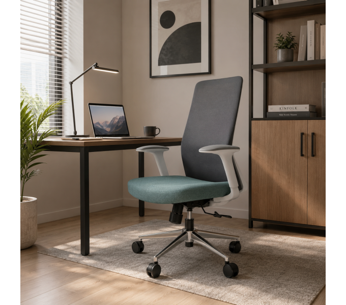 Кресло для персонала KANO (EJX61.SW) Grey (W-SD01&B-MA03)