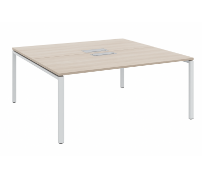 Офисный двухместный стол KANO (FKD62.16MJ) Melamine (CF05+gray leg) 