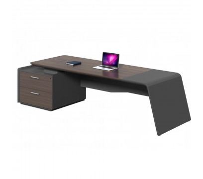 Стол руководителя STELLAR Arc Grey (OZ3403-18R)