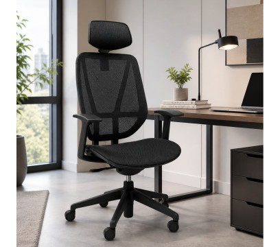 Офисное кресло ERGO Rowe HB Black