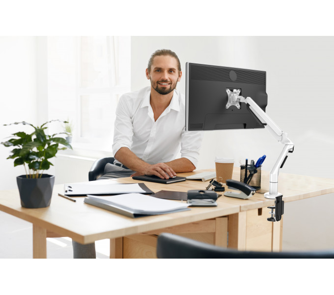 Настольный кронштейн для мониторов FlexiSpot MA8 White