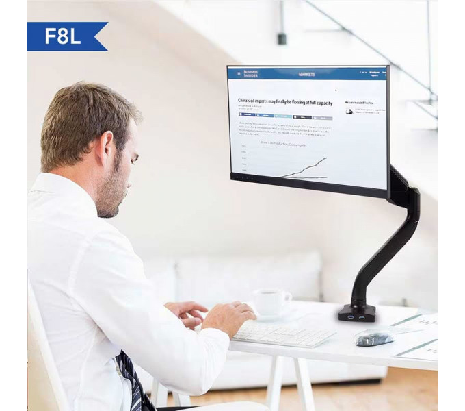 Настольный кронштейн для мониторов FlexiSpot F7 Black