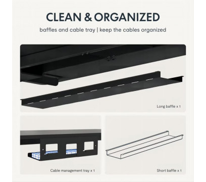 Каркас для стола с электроприводом FlexiSpot E7 L Black