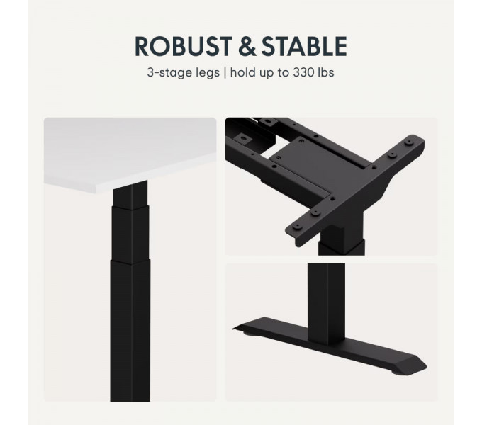 Каркас для стола с электроприводом FlexiSpot E7 L Black