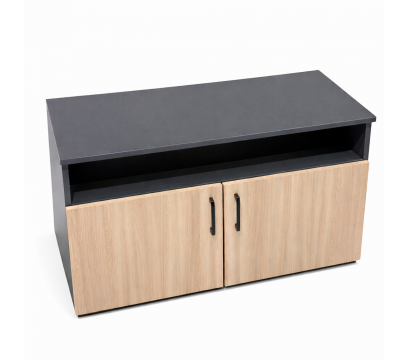 Тумба офисная ERGO Lower SM (100*45*56) Ясень шимо/Антрацид