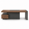 Стол для руководителя LAS JERA Brown (953R Bali Walnut) с планшетом