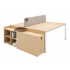 Бенч стол двухместный LAS OXI Brown (719 Oak)