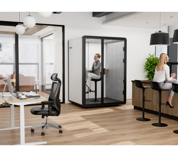 Звукоизоляционная кабина FlexiSpot Silence M Pro (EDP214) Gray