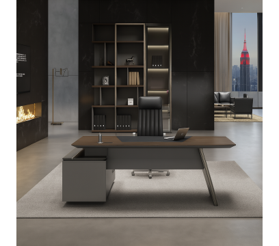 Стол руководителя KANO Gerry (FGY80L.24) Brown (CF08)