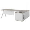 Офисный стол KANO Micky (FMQ80R.20) Brown&White (CF41)