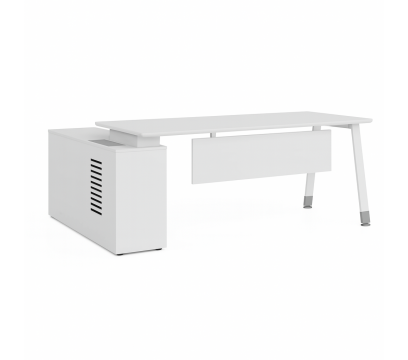 Офисный стол KANO Noqi (FNQ80L.16BJ) White (CF05)