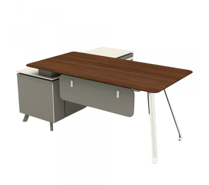 Стол руководителя KANO Gaddi (MGD80R.18) Brown (CY07)
