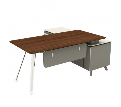 Стол руководителя KANO Gaddi (MGD80R.18) Brown (CY07)