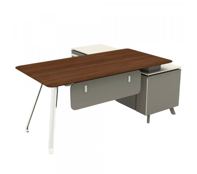 Стол руководителя KANO Gaddi (MGD80R.18) Brown (CY07)