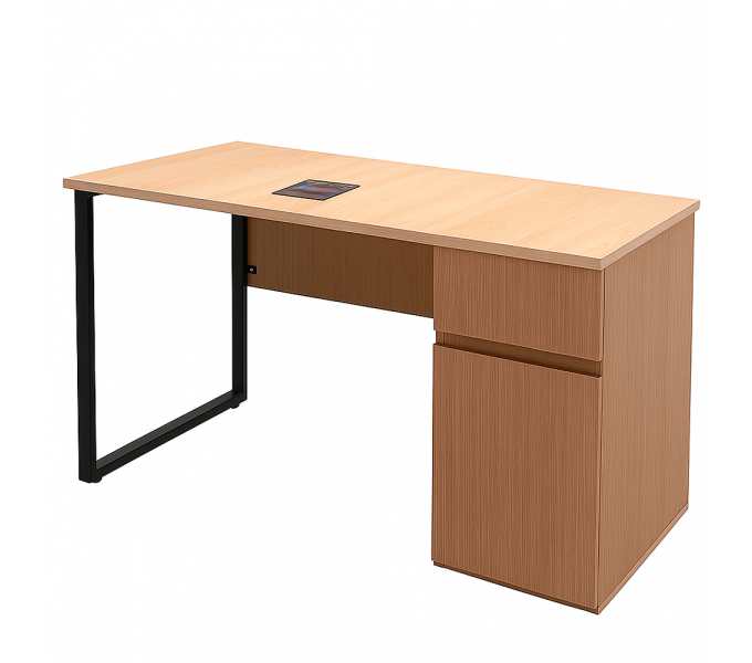 Стол рабочий ERGO Stella (SM) Ясень шимо/Легно Табак