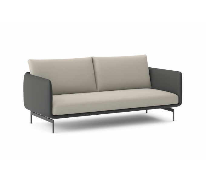 Диван трехместный KANO (SGA60.3T) Seat & Back Z13-015 khaki  Armrest Z13-07 gray