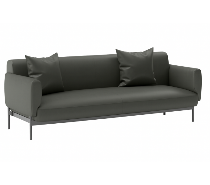 Диван трёхместный KANO  (SSQ50.3B) Gray (B-MA06dark)