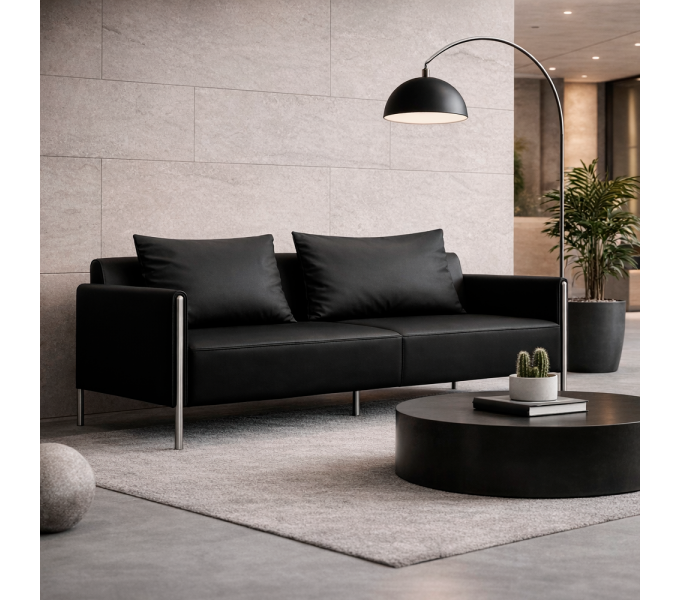 Диван трёхместный KANO (SRE50.3P) Black (S10-001)