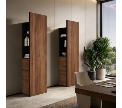 Шкаф-тотем руководителя LAS JERA Brown (966 Bali Walnut)