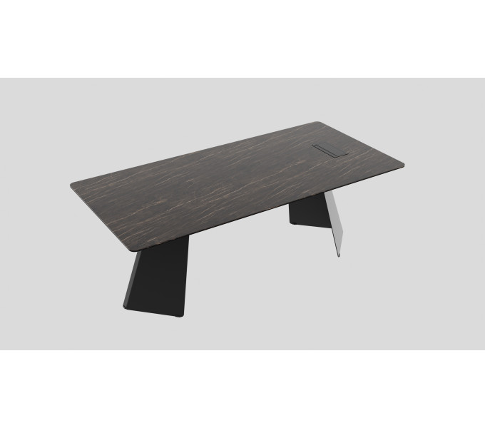 Стол для руководителя LAS Monolith Black (032 Nero desire) с мраморным эффектом 