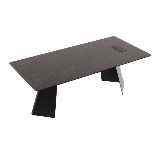 Стол для руководителя LAS Monolith Black (032 Nero desire) с мраморным эффектом