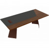Стол для руководителя LAS Monolith Brown (204 Wenge) с планшетом