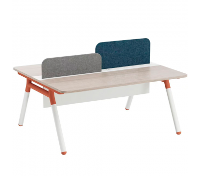 Офисный стол KANO Micky (FMQ61.18) Brown&White (CF41)