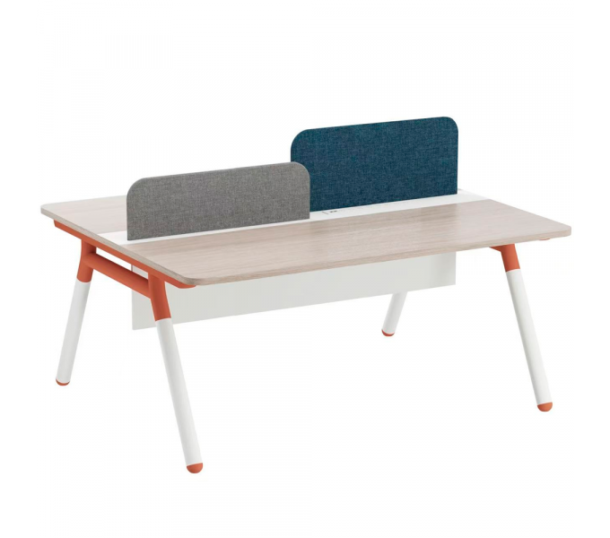 Офисный стол KANO Micky (FMQ61.18) Brown&White (CF41)