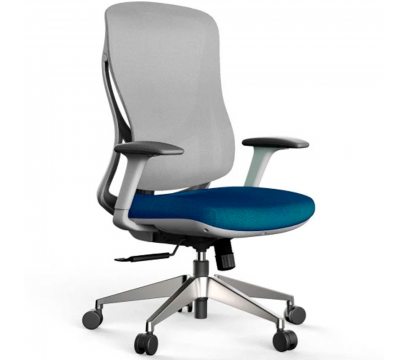Офисное кресло KANO Yudon MB (EYD61.SW) Gray+Blue (W-DB02&BP-MP08)