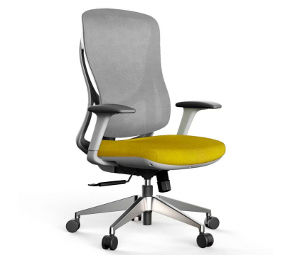 Офисное кресло KANO Yudon MB (EYD61.SW) Gray+Yellow (W-DB02&BP-MP04)