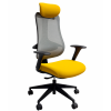 Офисное кресло KANO HB (EX182.SW) Gray+Yellow (W-DB02+BP-MP04)