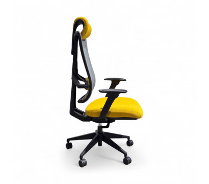 Офисное кресло KANO HB (EX182.SW) Gray+Yellow (W-DB02+BP-MP04)