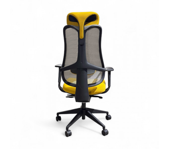 Офисное кресло KANO HB (EX182.SW) Gray+Yellow (W-DB02+BP-MP04)