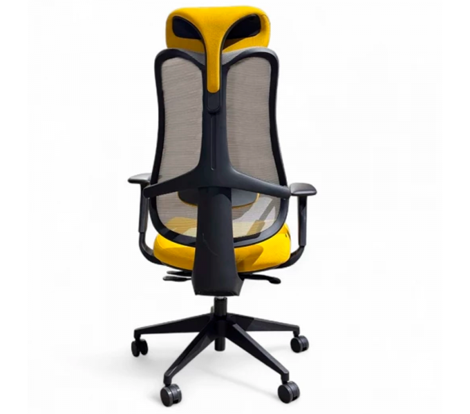 Офисное кресло KANO X1 HB (EX182.SW) Grey+Yellow (W-DB02+BP-MP04)