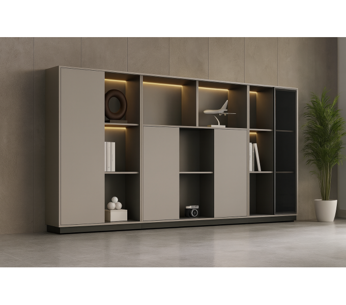 Офисный шкаф ERGO Modo (JY-B2+3+4) Black