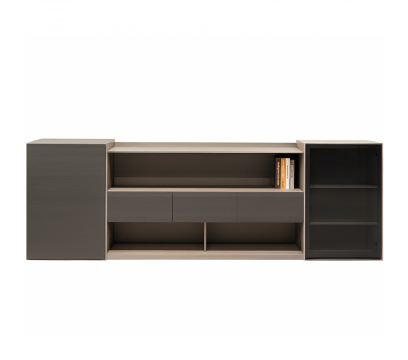 Офисный шкаф ERGO Sector (JS-B3A+B+C) Black