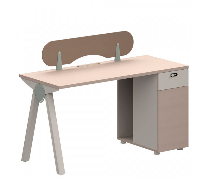 Офисный стол одноместный DIOUS Spain (DDG-06D14) Beige