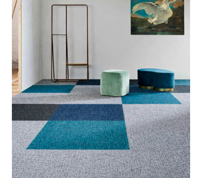 Ковровая плитка Bloq PA Balance 530 Sea (500×500 мм, 6.9 мм, 5 м²/уп.)