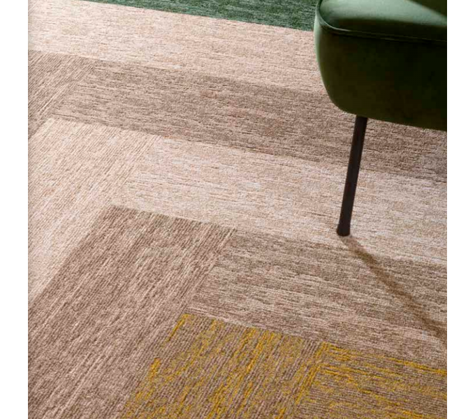 Ковровая плитка Bloq PA Grain 125 Flax (250×1000 мм, 6.9 мм, 2.5 м²/уп.)