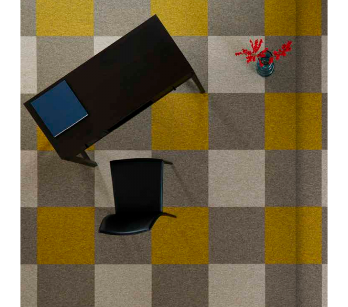 Ковровая плитка Bloq PA Tradition 205 Mustard (500×500 мм, 6.0 мм, 5 м²/уп.)