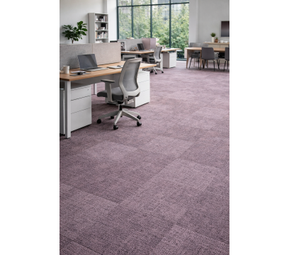 Ковровая плитка Bloq PA Canvas 415 Lilac (500×500 мм, 6.4 мм, 5 м²/уп.)