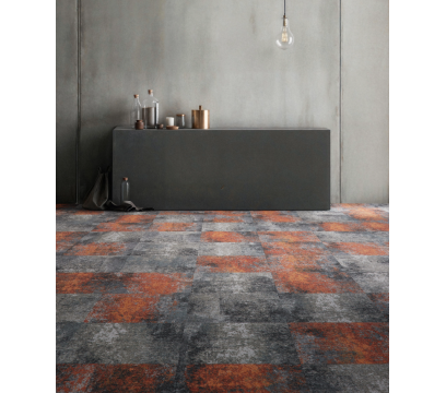 Ковровая плитка Bloq PA Assembly Relax 202 Vermillion (500×500 мм, 9.5 мм, 4 м²/уп.)