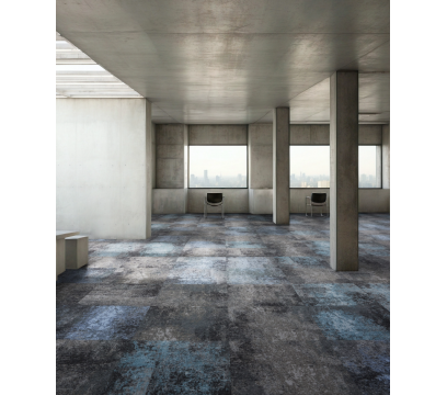 Ковровая плитка Bloq PA Assembly 501 Iceblue (500×500 мм, 5.5 мм, 5 м²/уп.)