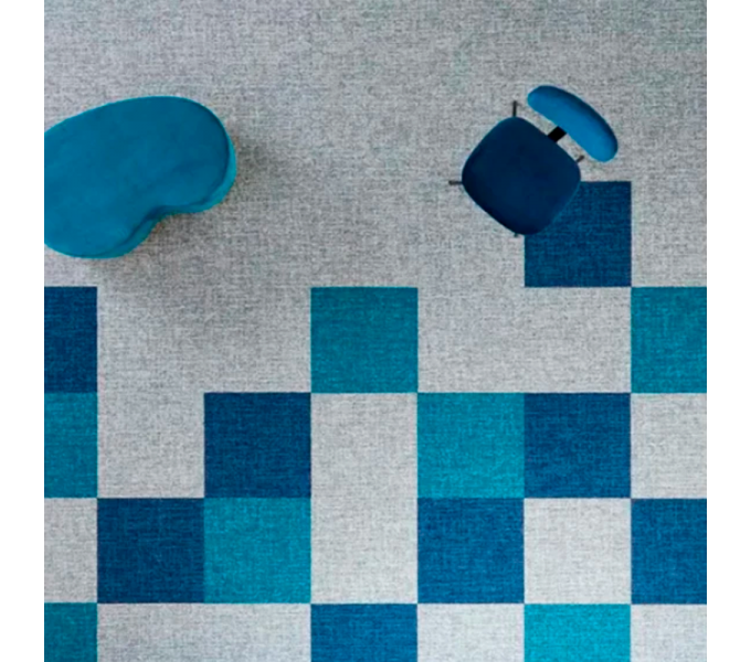 Ковровая плитка Bloq PP Achieve 922 Silver (500×500 мм, 6.5 мм, 5 м²/уп.)