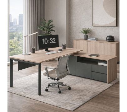 Офисный стол KANO Cadi (FKD82L.22MJ) CF09+Gray Leg