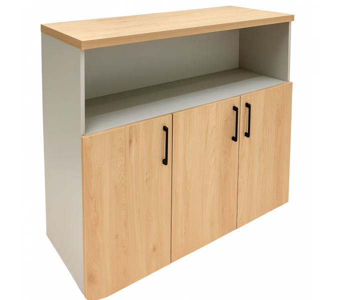 Офисная тумба ERGO Nordic Shelf Ясень шимо / Белый