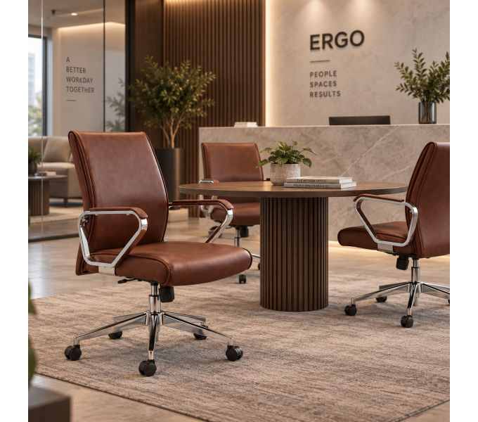 Офисное кресло ERGO Parker LB Brown